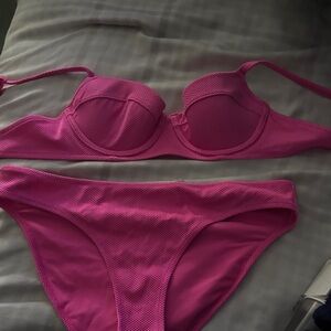 Light hot pink aerie bathing suit